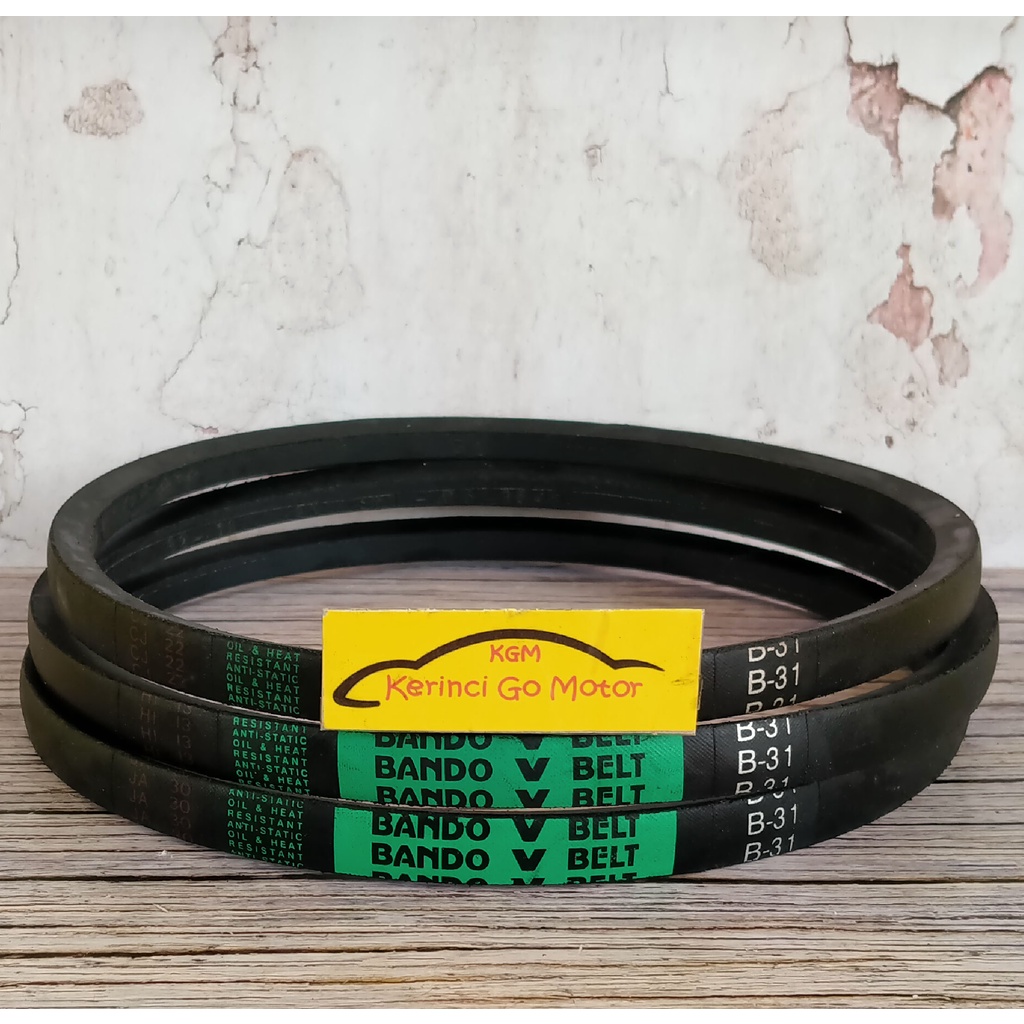 BANDO VAN BELT B-31 V BELT TALI KIPAS B31 FAN BELT VANBELT POLOS B-31