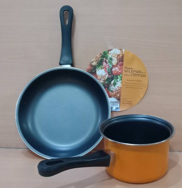 MASPION Pastella Milkpan 14Cm + Frypan 20Cm