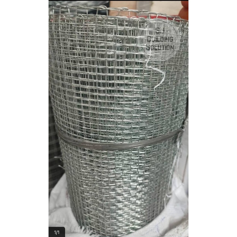 KAWAT LOKET KOTAK PER METER AYAKAN PASIR GALVANIZED WIREMESH AYAK 4x4