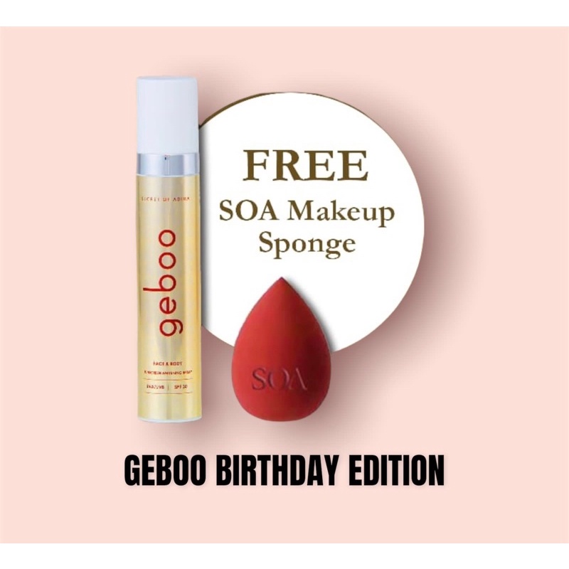 PROMO GEBOO BIRTHDAY EDITION FREE SOA PAM (Beauty Blender)