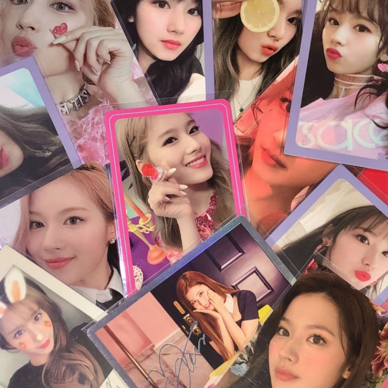 Sana Twice Photocard PC what is love summer nights fancy akik signal holo twicetagram likey pola fol