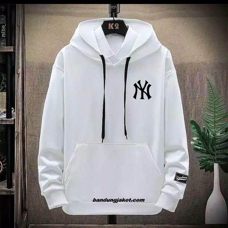 NY SWEATER HOODIE // SWEATER HOODIE NY LOGO BORDIR