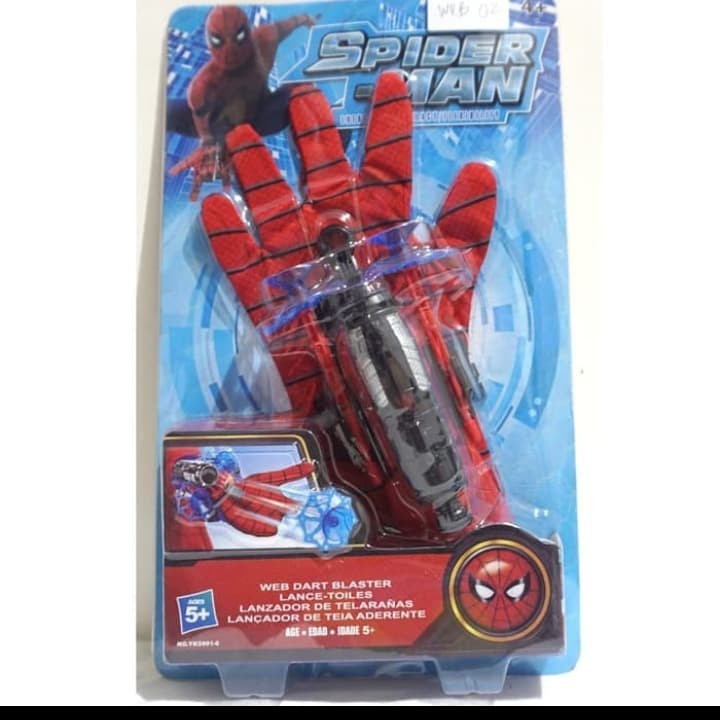 PROMO Mainan Anak Sarung Tangan Spiderman Web Dart Blaster Shooter Anak Laki-laki Kado Hadaiah Mainan Unik