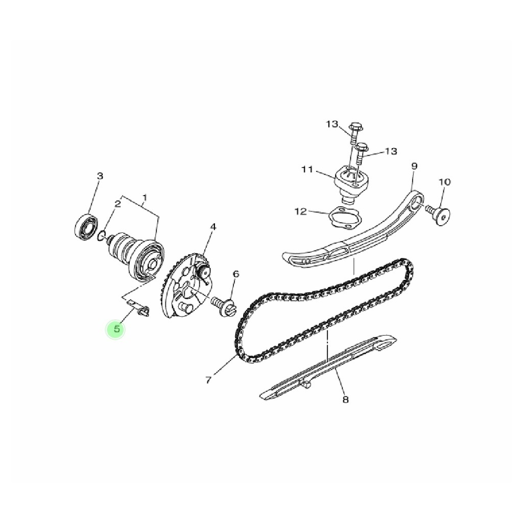 CAM AS PEN GIGI SENTRIK DECOMPRESSION NOKEN AS NMAX N MAX AEROX 155 LEXI ORI YGP 2DP-E2288-00