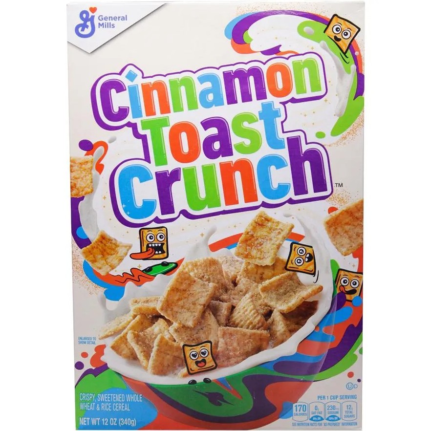 

GENERAL MILLS CINAMON TOAST CRUNCH 12 0Z