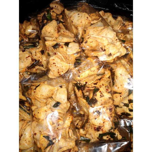 

BASRENG BUMBU EXTRA DAUN JERUK PEDAS CIKRUH GURIH 100 GRAM (KEMASAN SIAP JUAL)