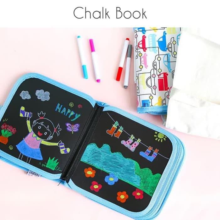 

Buku Belajar Gambar Menulis Kapur Edukasi Chalk Book Anak bs dihapus SHE18