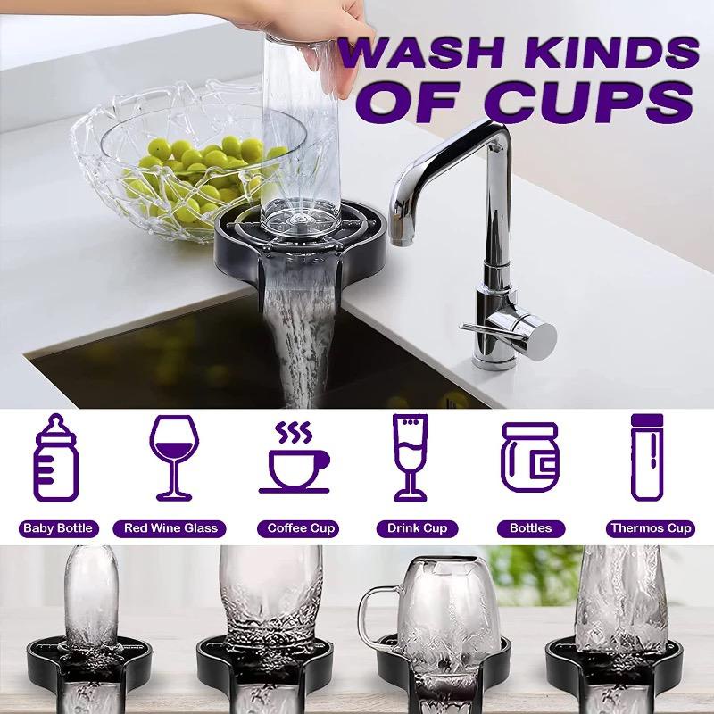 alat pencuci gelas otomatis / jug rinser automatic cup glass washer set ABS / kitchen sink cleaner gelas bar resto cafe hotel dapur rumah beer milk tea cup cangkir kopi