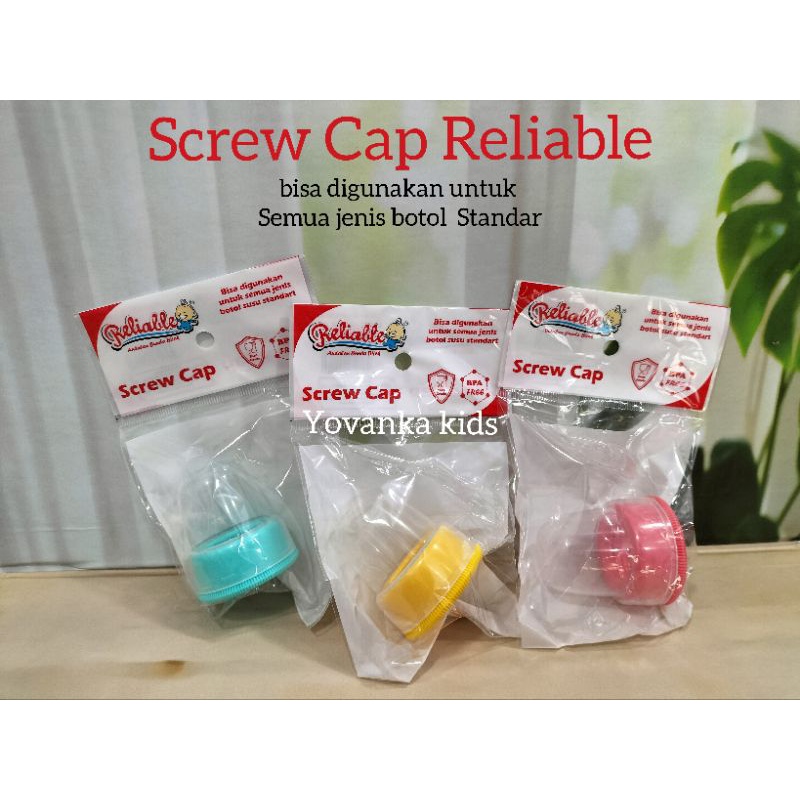 Tutup Botol Susu Standar Reliable/Screw Cup/BPA Free/Food Grade