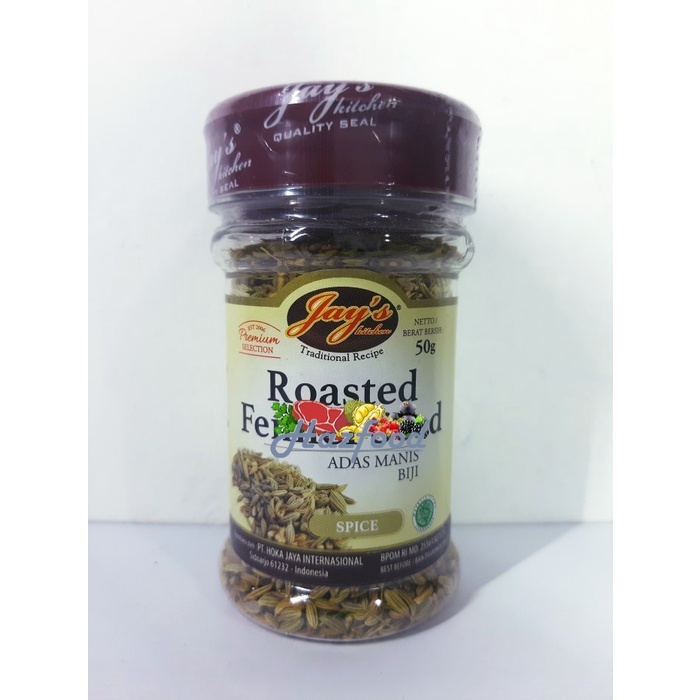 

Jays Roasted Fennel Seed / Biji Adas Manis Panggang - 50 Gram