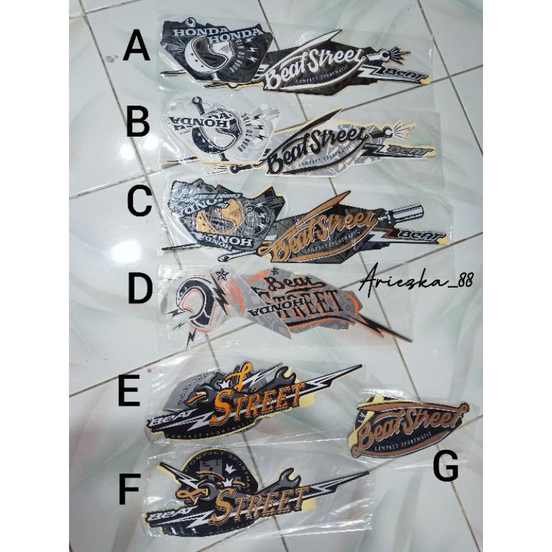 Jual Sticker Lis Striping Honda BEAT STREET | Striping Beat Street ...