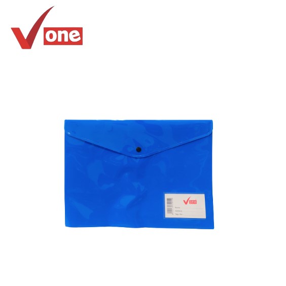 V One Map Plastik + Name Tag Folio Per Pcs