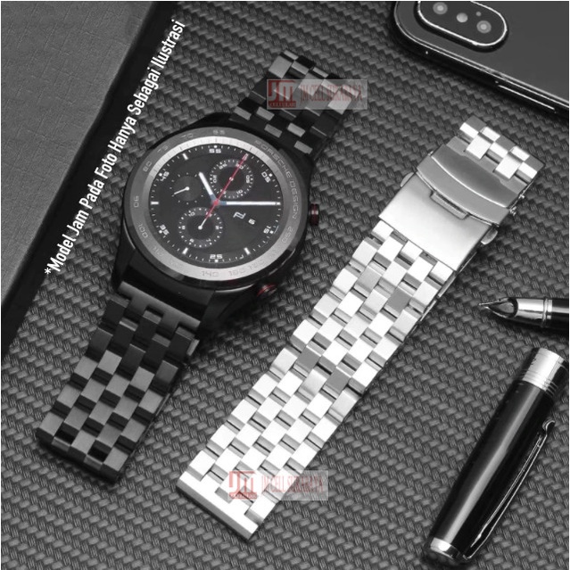 Strap Suunto 5 Peak 43mm (VERSI PEAK) - Tali Jam 22mm SUPER ENGINEER II Stainless Steel