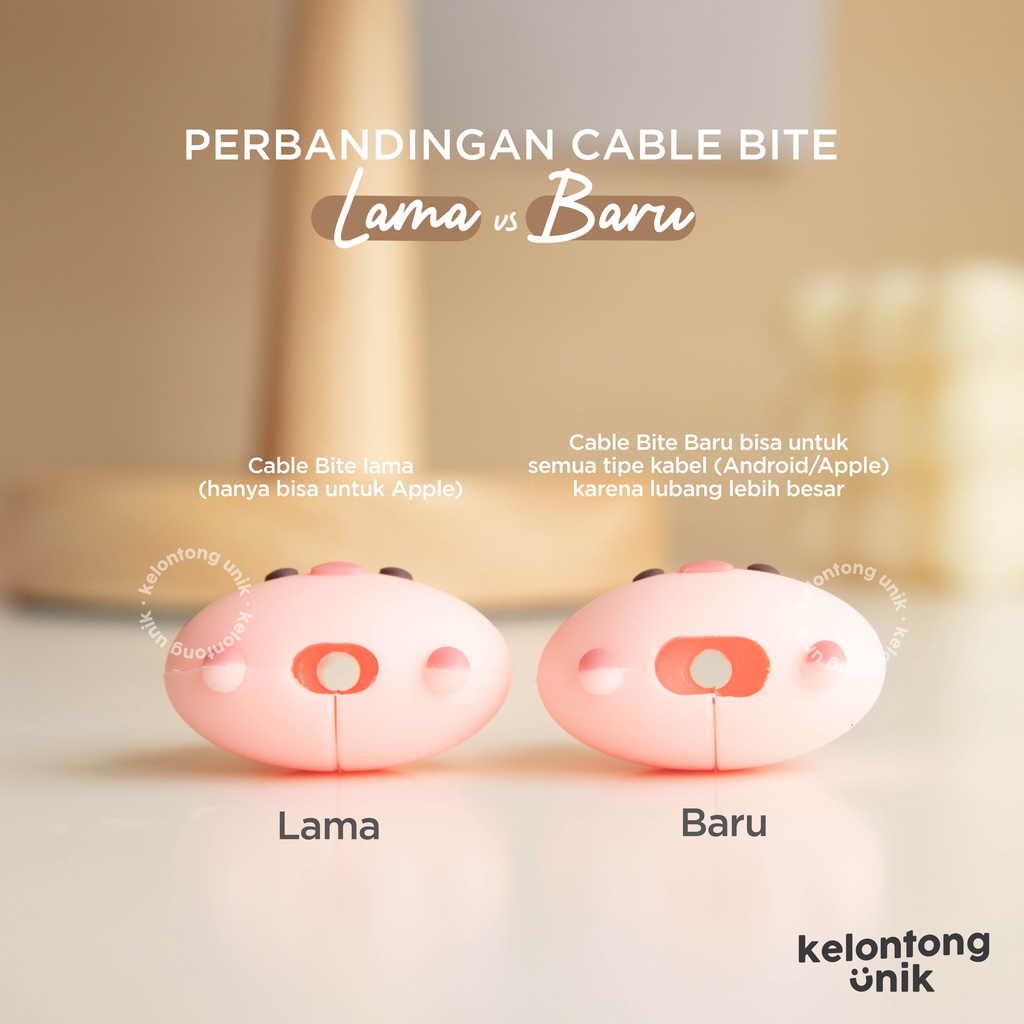 CARTOON - Cable Bite Universal/ Pelindung Ujung Kabel/ Cable Saver/ Cable Protector (Compatible for iPhone &amp; Android)