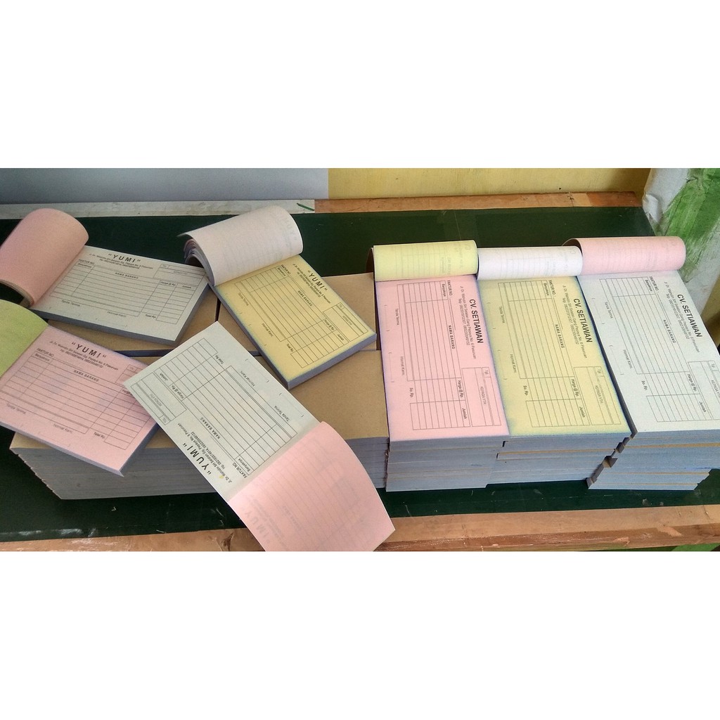 

Cetak Offset Nota NCR Minim 1 Rim 1 Warna 3 Ply