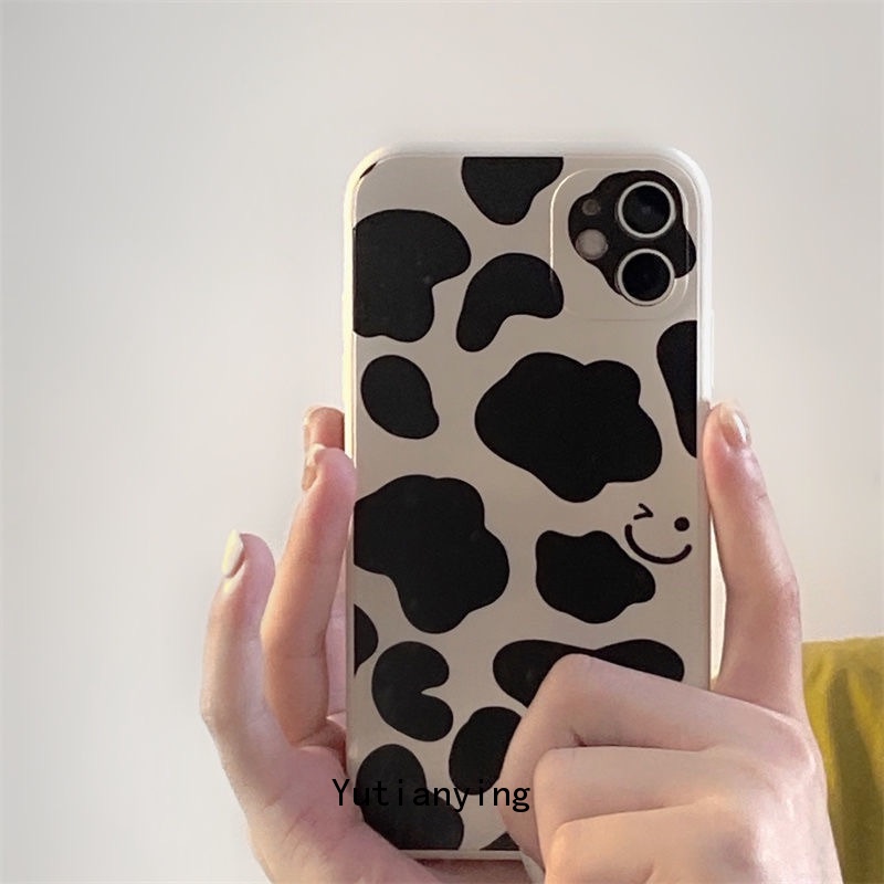 Case for Iphone Xr X 8 7 6 6S Plus Iphone 13 12 11 Pro Max Xs Max Smiley Leopard Print Soft Shockproof Silicone Phone Cover