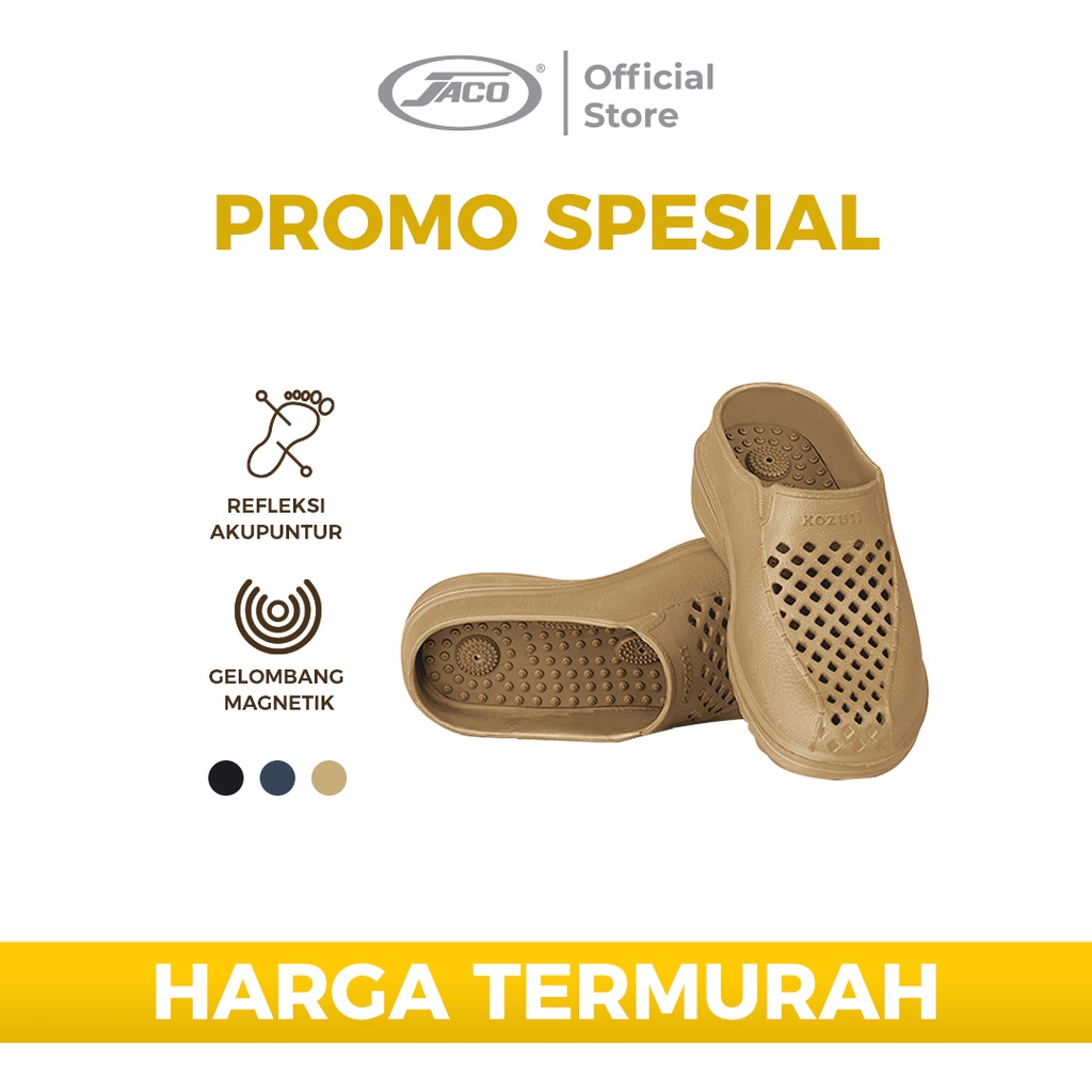 BUY 1 GET 1 Jaco Kozuii Sandal Terapi Refleksi Generasi 3 for Man Coffee