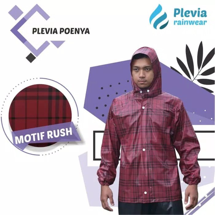 PLEVIA Jas Hujan Jaket Celana Rush BP 811 / BP8110