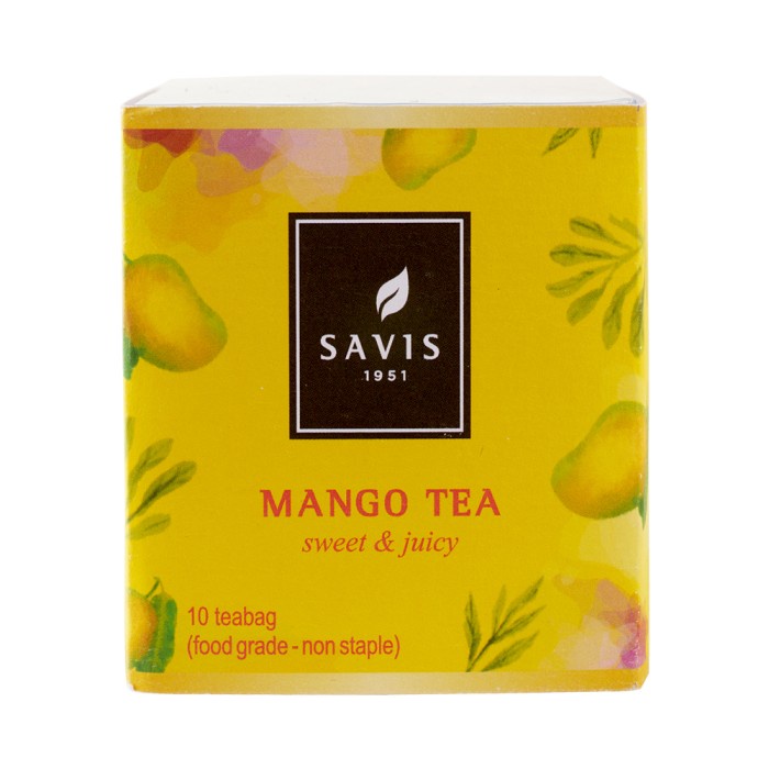 

(BISA COD) Teh Premium Savis - Mango Tea Isi 10 Teabag