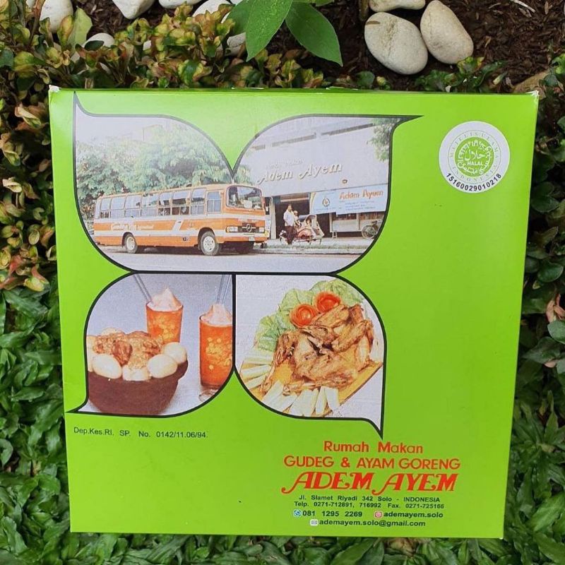 

Paket Eceran Gudeg Adem Ayem (Gudeg,Krecek,Telur2)