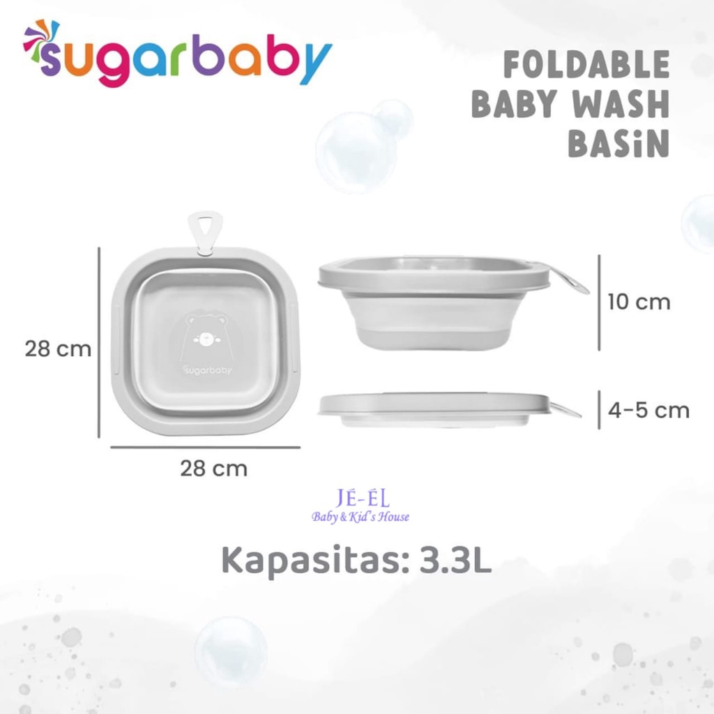 Sugar Baby Foldable Baby Wash Basin / Baskom Lipat Bayi