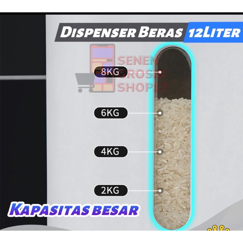 Dispenser Beras 12 kg