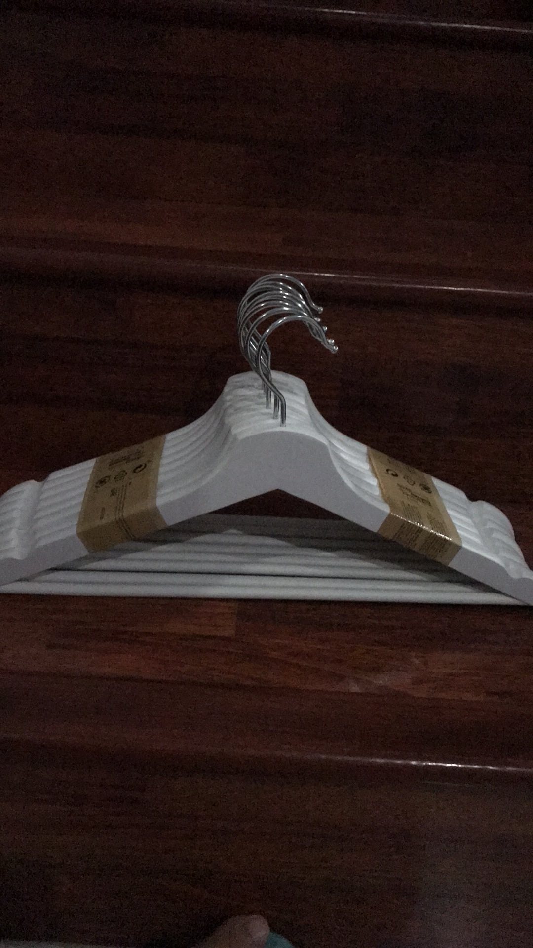 Gantungan Baju Kayu 8 Pcs Bumerang Wooden Clothes Hanger