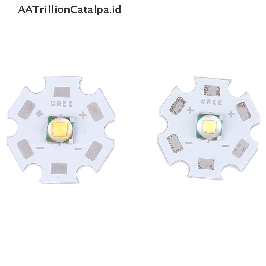 Chip LED AATrillionCatalpa CREE XML2 XM-L2 10W Putih Merah Hijau Biru Kuning High Power 16 / 20mm PCB