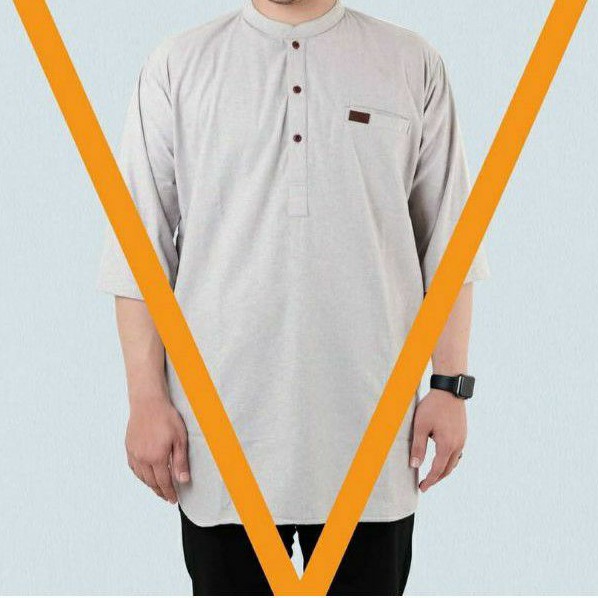 KEMEJA KOKO PRIA 3/4 PAKAIAN MUSLIM MODEL REGLAN [PREMIUM PRODUCT QUALITY]