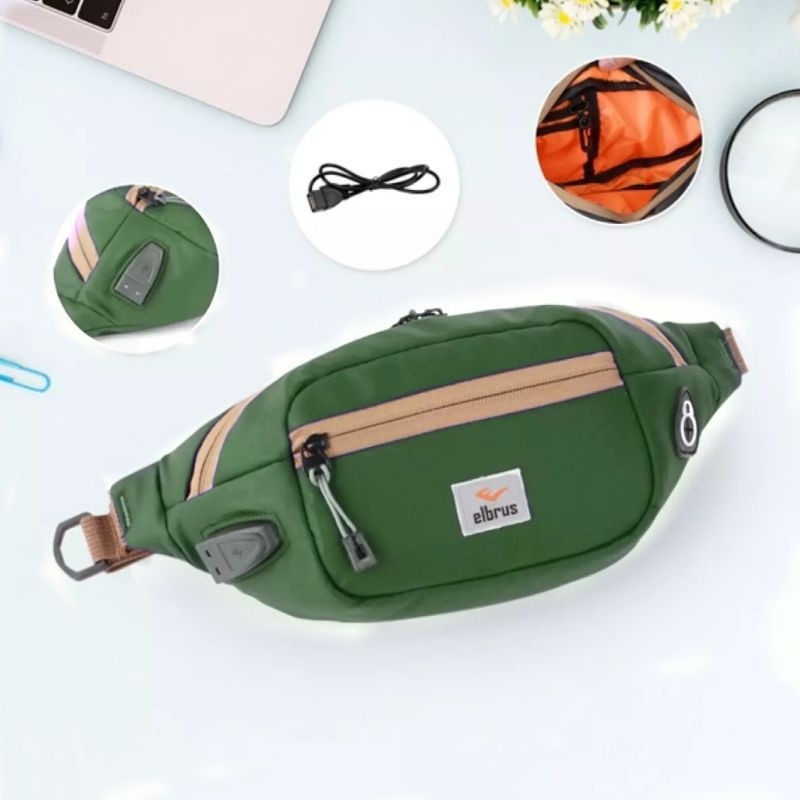 TAS WAISBAG-SELEMPANG-PINGGANG ELBRUS ORIGINAL ANTI AIR