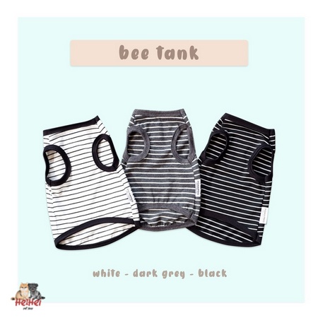 Pomapoo Kaos Bee - Baju Kucing Anjing Tank Kaos Kutang Kucing Anjing