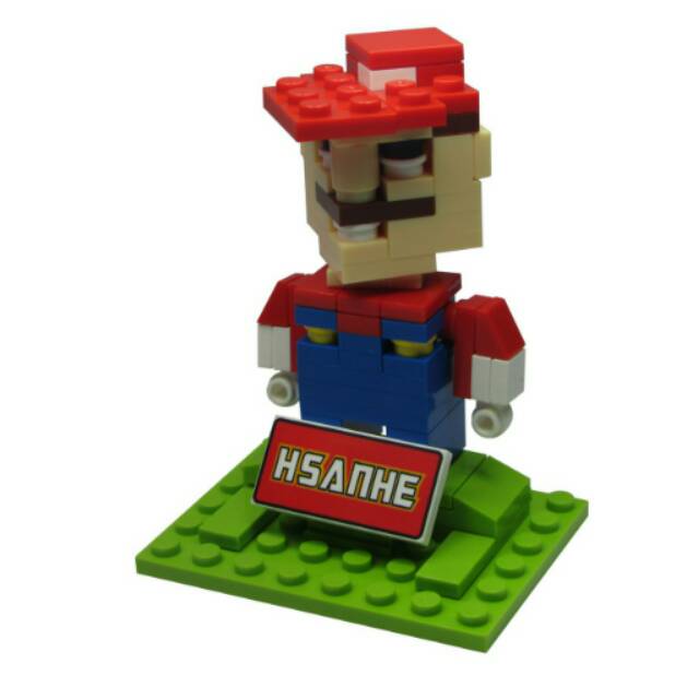 hsanhe nano block lego mario bros