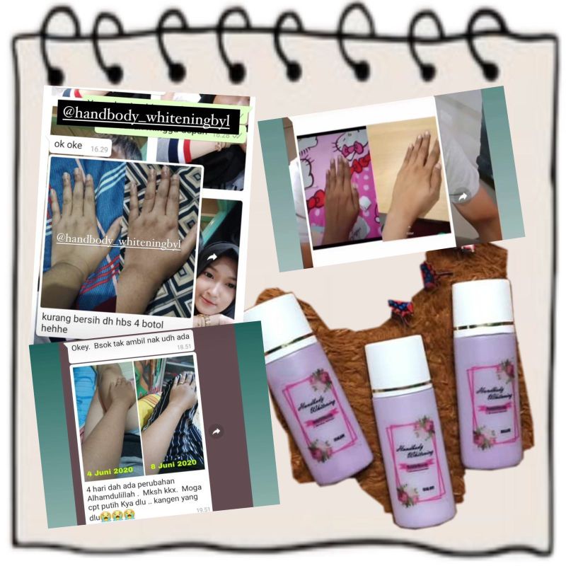 Handbody Pemutih Siang malam Super Dobel Dosis