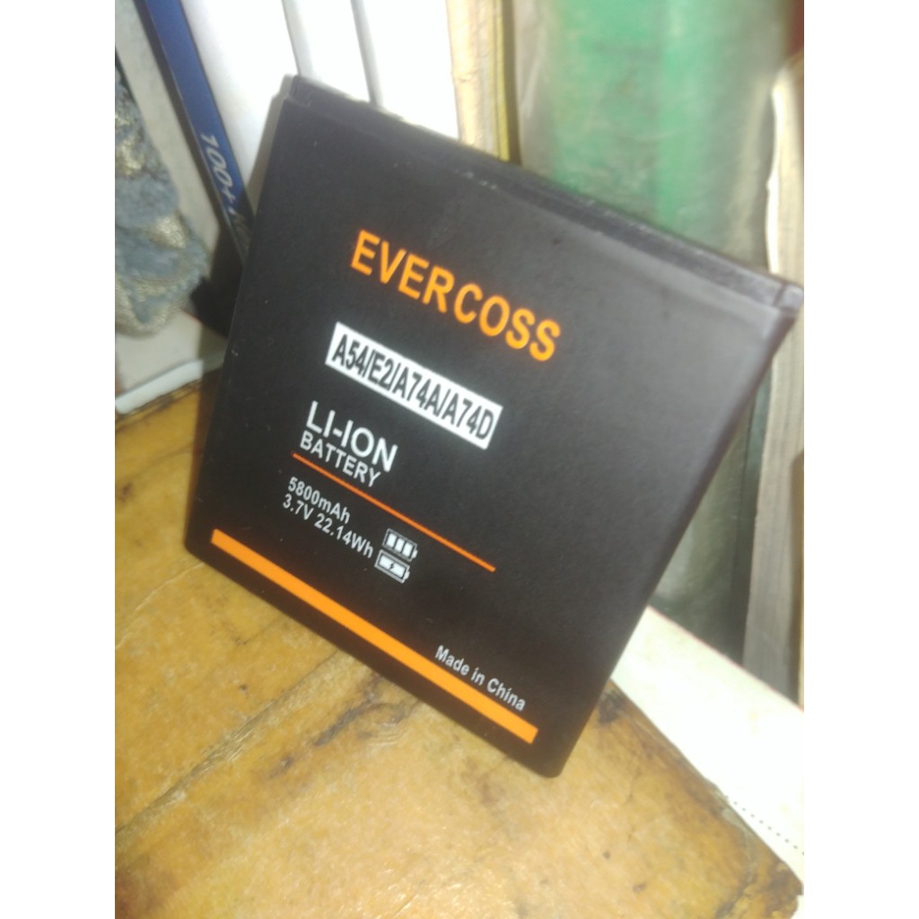 BATERAI EVERCOSS A54 / E2 / A74A / A74D 5800mAh LI-ION BATTERY