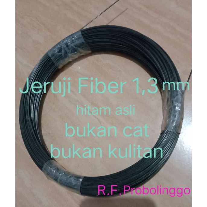 JERUJI FIBER 1,3 mm hitam panjang 100 meter