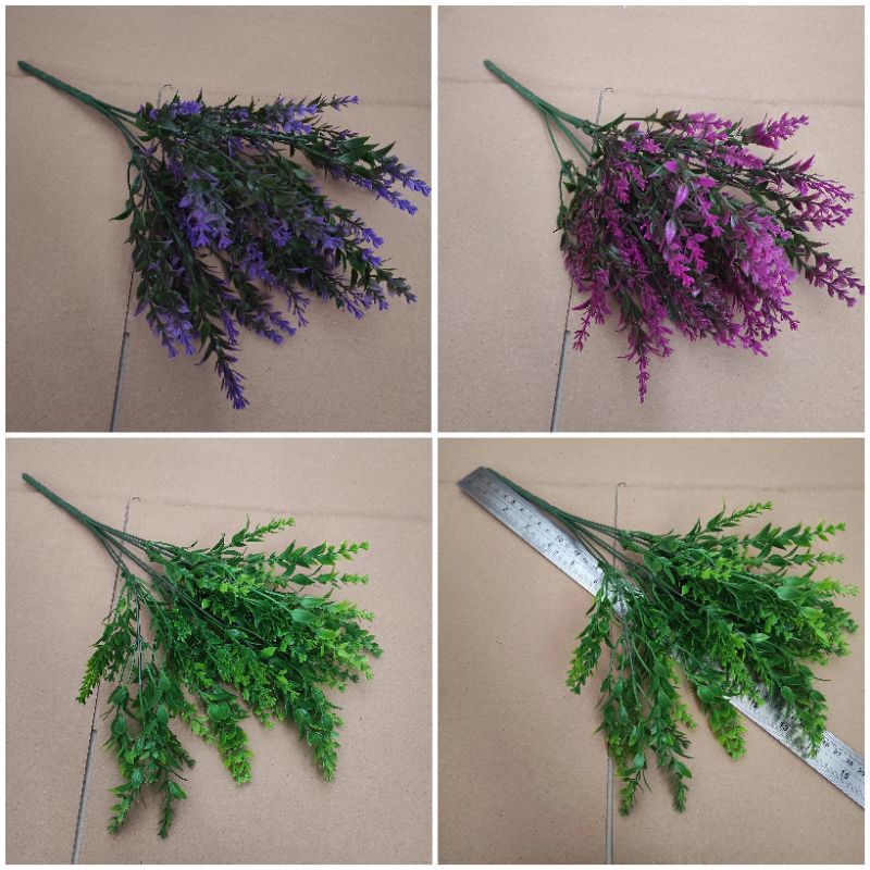 1pcs daun artificial/daun palsu/daun plastik tipe lavender