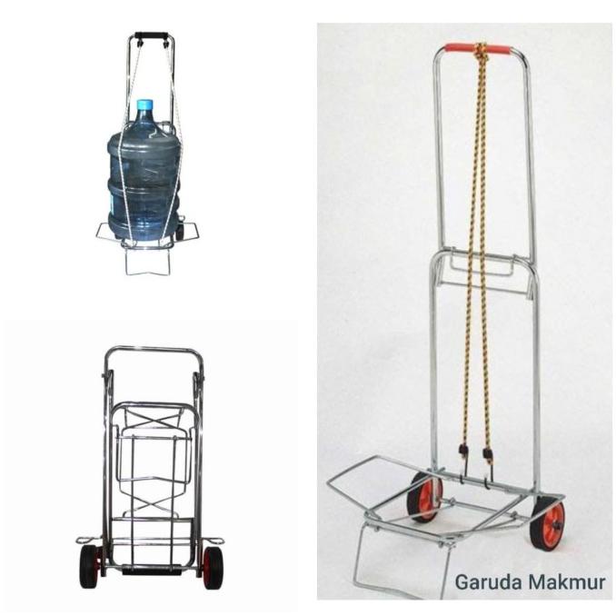 Troli Mini 2 Roda Troli Lipat Mini Troli Galon Troli Barang Serbaguna