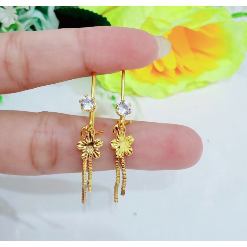 ANTING DESI JURAY PERMATA SATU AKSESORIS LAPIS EMAS 24K