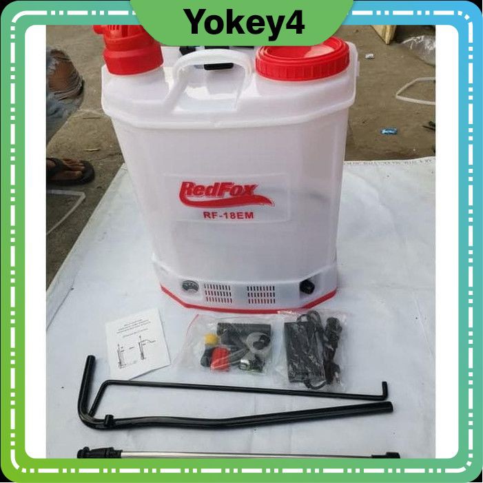 A93 REDFOX RF-18EM Pompa Semprot Hama 2 in 1 Manual dan Elektrik Cas Tank 18L Good Quality