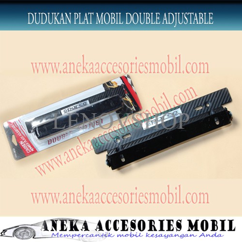 DISKON Dudukan/Braket Double Adjustable Plat Mobil Honda Brio Satya
