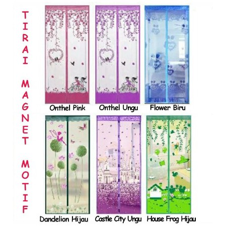 TIRAI MAGNET MOTIF ANTI NYAMUK SURABAYA - KASA NYAMUK PINTU