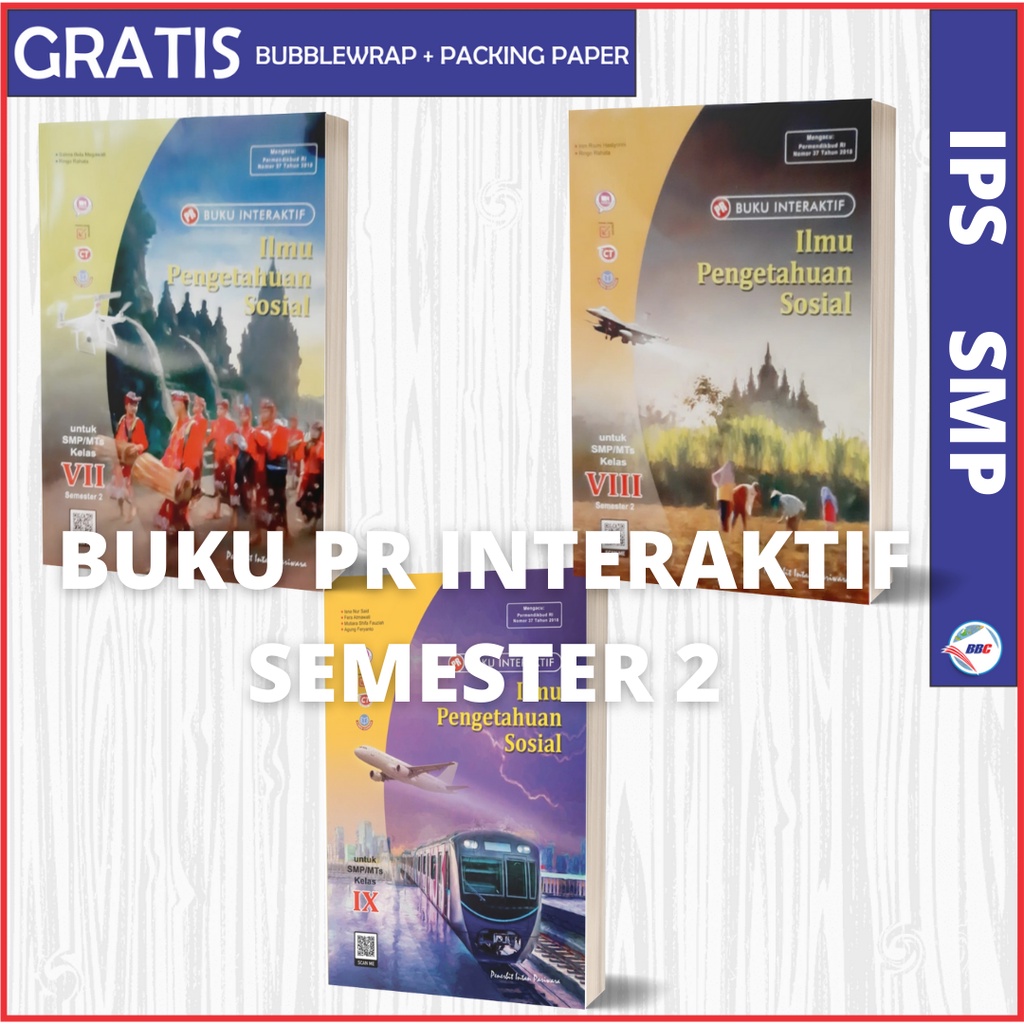 BUKU PR/LKS INTERAKTIF IPS SMP KELAS 7,8,9 INTAN PARIWARA