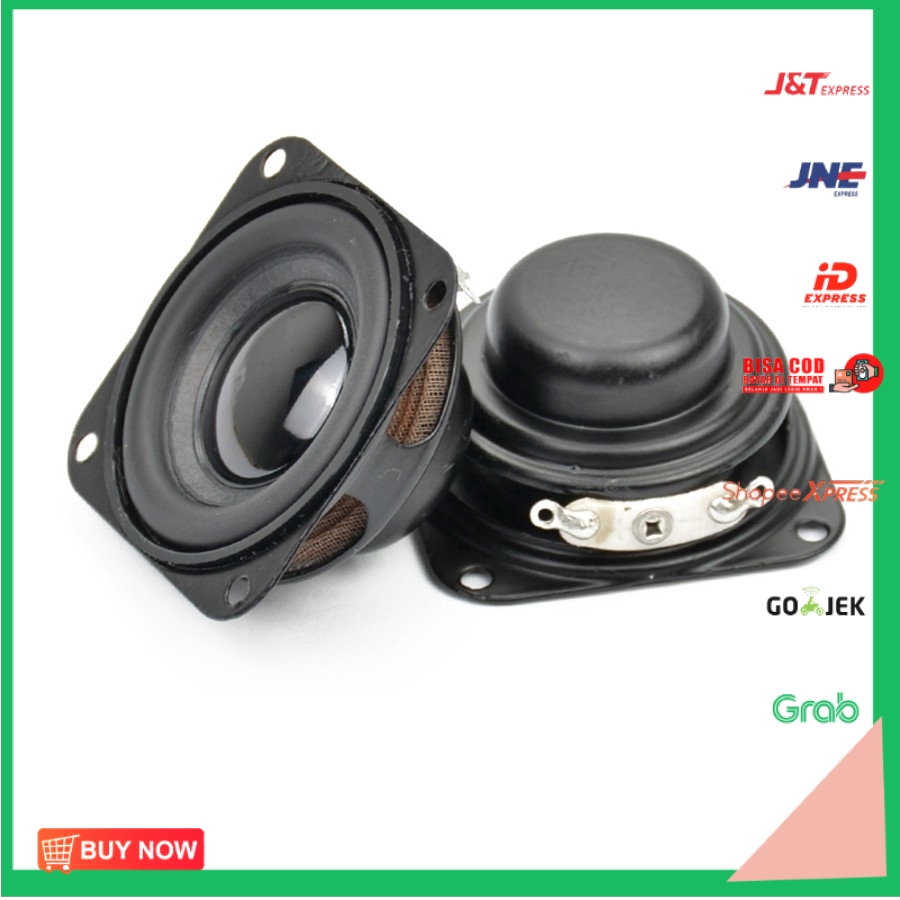 Aiyima 2pcs Speaker Subwoofer Bass Magnetik Neodymium 3w 40mm 1.5 inch 4ohm Diy Untuk Audio