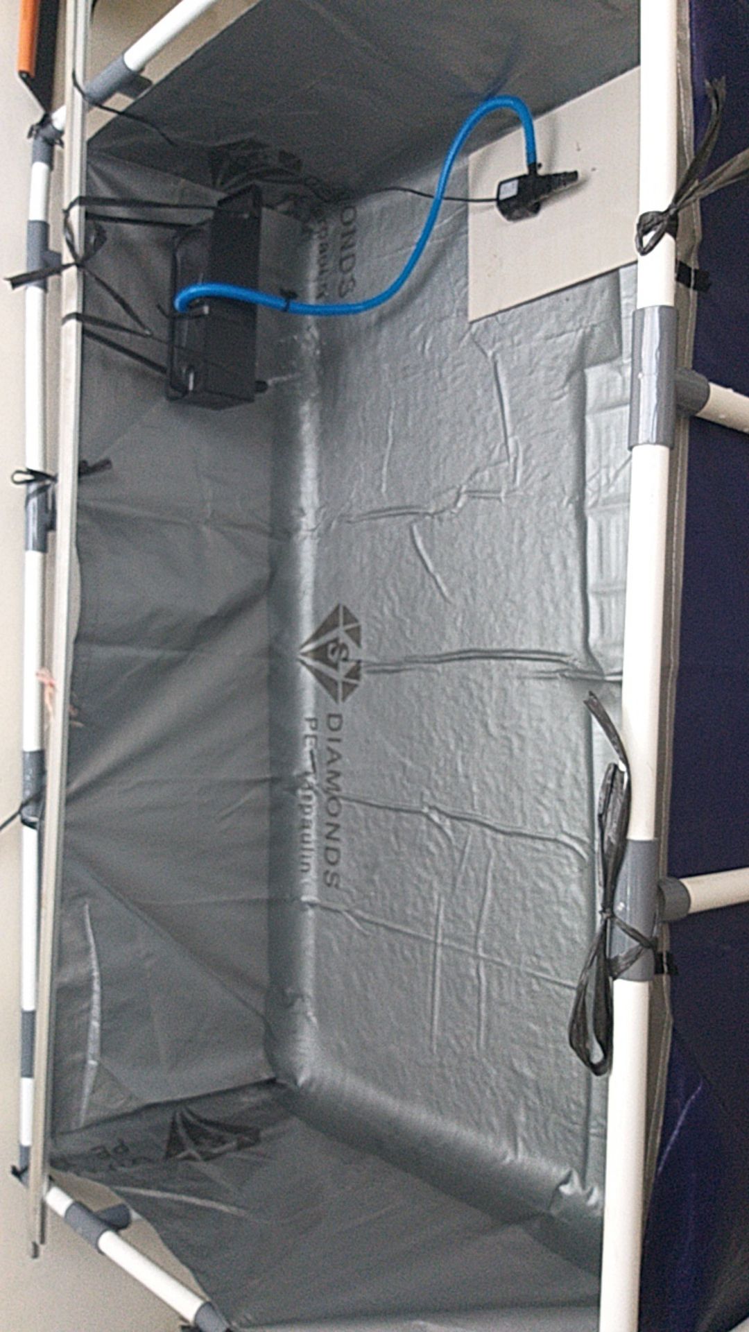 Terpal Kolam Ikan + Rangka [ Satu Set ] Model Slot Paralon Ukuran 150x100x50cm Original A15 Korea