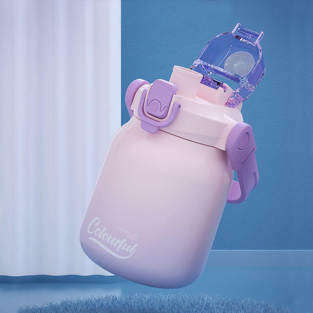 Solighter 620ml Vacuum Flasks Hadiah Gelas Insulasi Jerami Kapasitas Besar