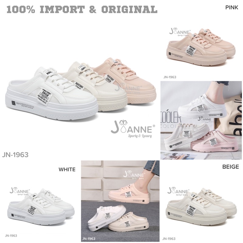 RESTOCK!! [ORIGINAL] JOANNE Casual Sneakers Shoes Sepatu Wanita #JN-1963