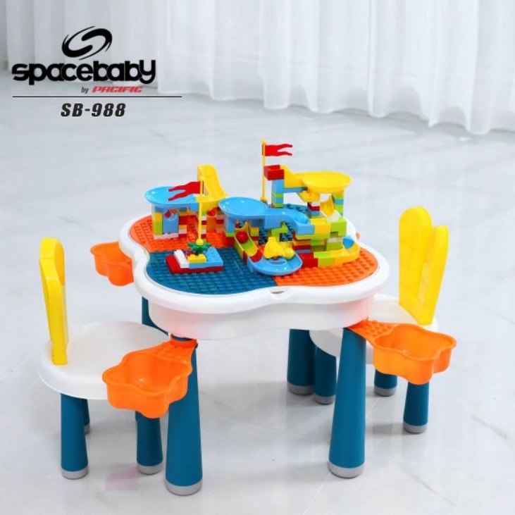 Space baby SB 988 / SB988 set kursi meja lego multifungsional 6in1