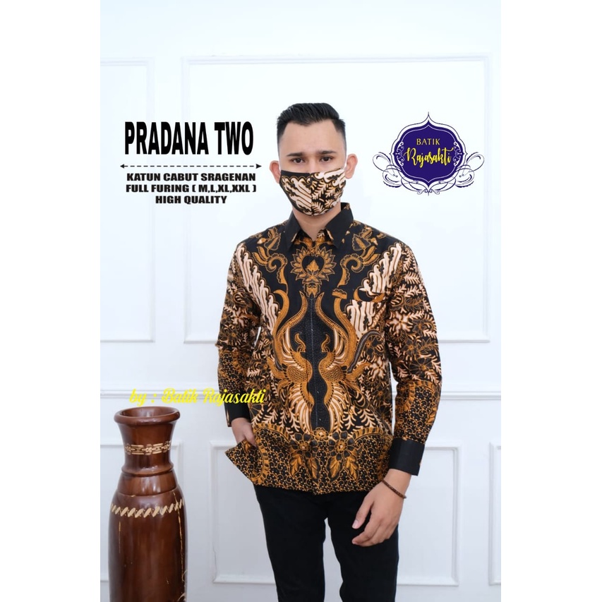 PRADANA TWO RAJASAKTI KEMEJA BATIK SOLO PRIA LENGAN PANJANG PENDEK LAPIS FURING ATASAN PREMIUM MODERN KATUN HALUS MERAK JOGET BLUE PRANADIPA MANIS 2 WIKRAMASAKTI 2 BABON ANGKREM 2 LESMANA EMAS PANCASILA EDUOPEN SADANANDA ADINATA ADIYAMA TOLET AFZAM AUSHAF