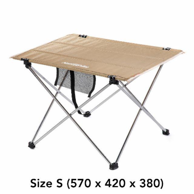 Meja Lipat Outdoor Portable Size S L Naturehike Camping Hiking Folding Table Nh15z012 Shopee Indonesia