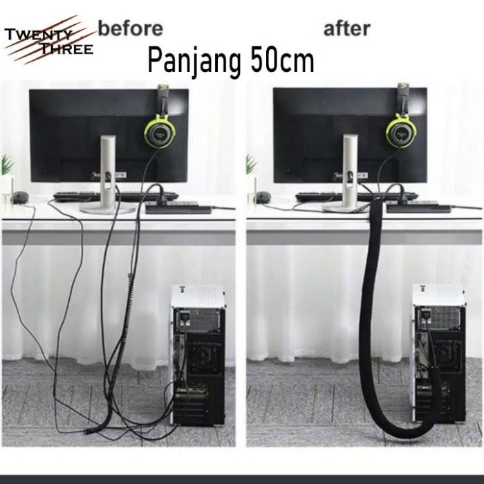 

Holder | Pembungkus Kabel Zip Perapih Cable Manajemen Sleeve Resleting Zip